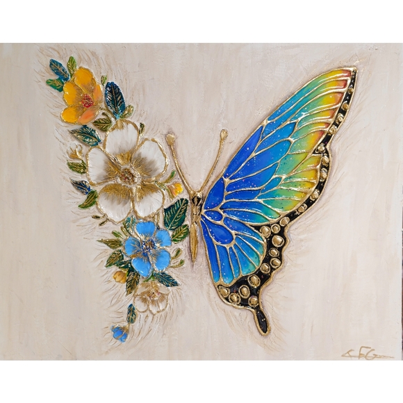 Elysian Wings artwork orginal painting - Picture 3 of 6